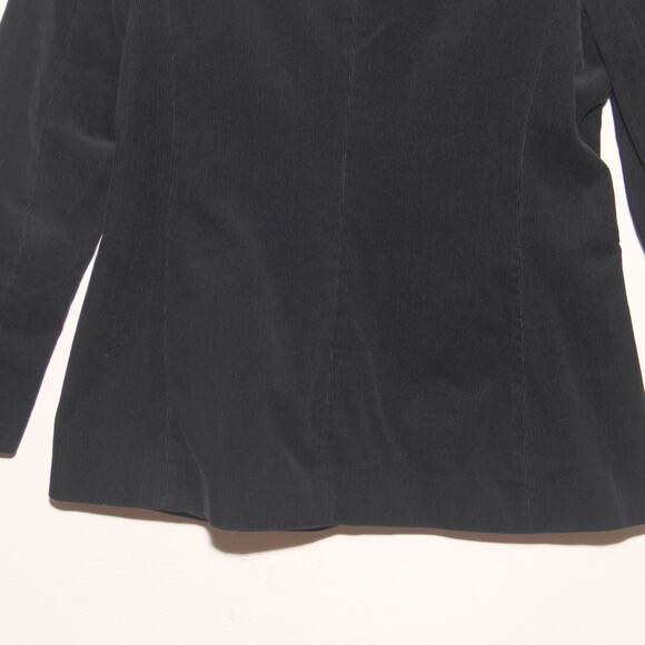 Laura Ashley Black Corduroy Blazer Jacket Size 10 - Picture 8 of 10